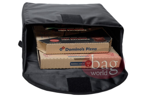 dominos pizza paket servis çantası